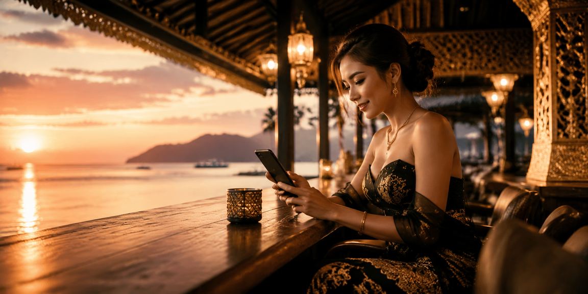 Pemain dari Kota Kinabalu mengakses loteri dalam talian megawin777 melalui telefon pintar